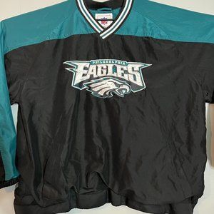 Men's NFL Philly Eagles pullover windbreaker jacket | 2XL